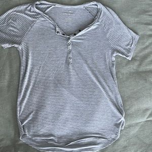 American Eagle Soft & Sexy Striped Henley